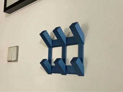 Compact Wall-Mounted Coat Hooks for Kids