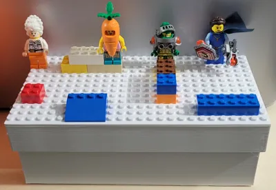 Building Brick Friendly Storage with Buildable Lid