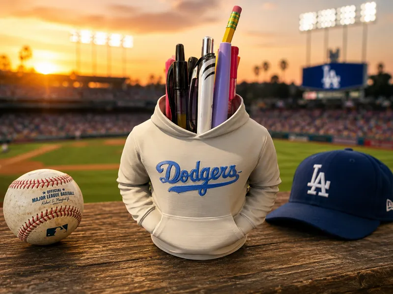 Dodgers Hoodie Pen Holder 