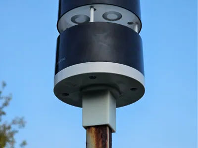 Netatmo rain / wind mount onto 20x20 hollow square
