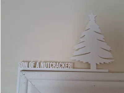 Funny Christmas Door Corner Decor 