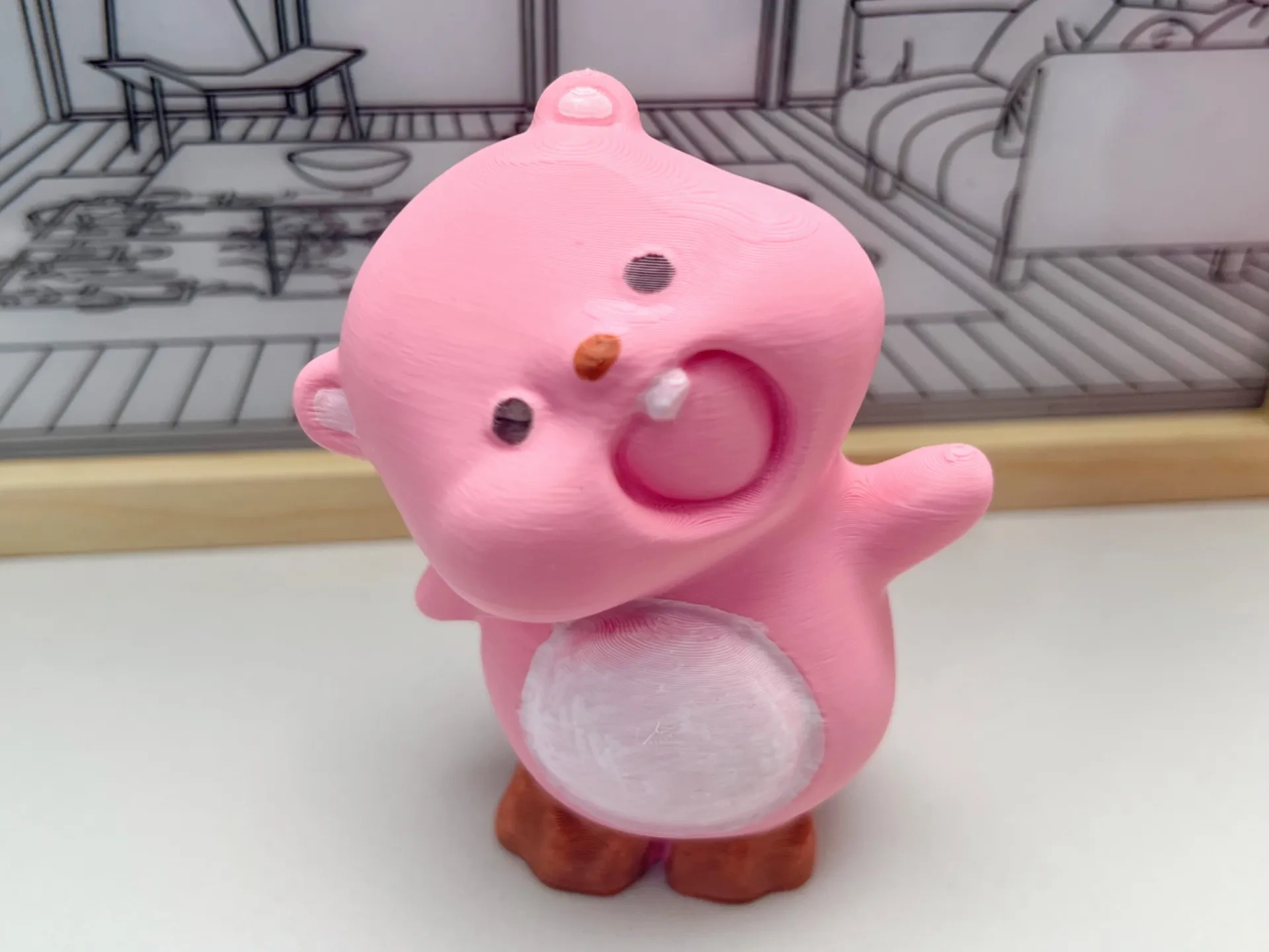 Miniatura 2 do modelo 3D 小海狸露比loopy