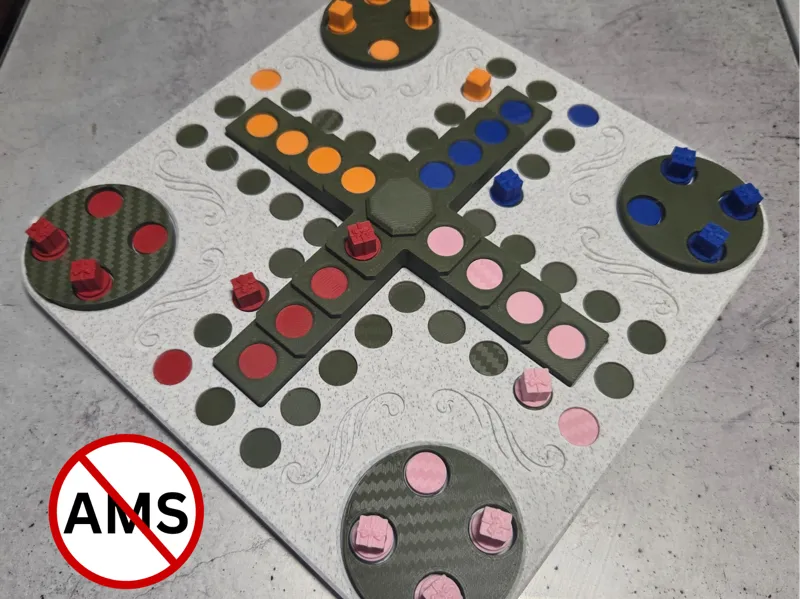 Christmas Tree Ludo - 3D Printed Board Game