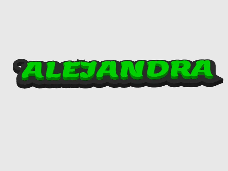 llavero alejandra, key ring alejandra