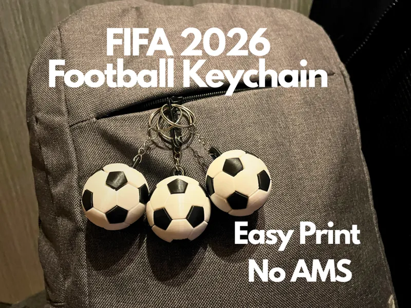 FIFA 2026 Football Keychain Easy Print / No AMS