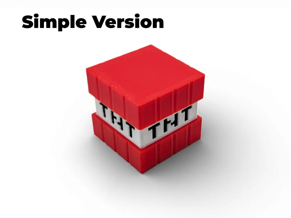 Minecraft TNT Fidget Clicker - Free 3D Print Model - MakerWorld