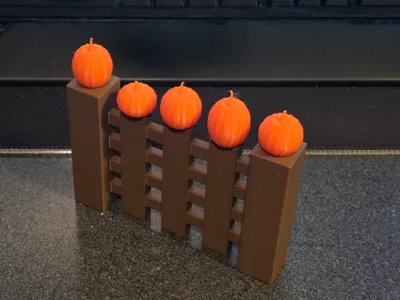 5 Little Pumpkins Sitting on a Gate
