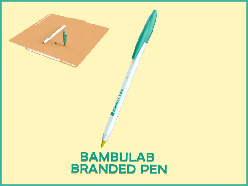 Penna gadget per appunti brandizzata Bambulab