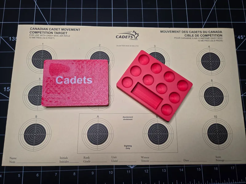 Air Rifle Block with text