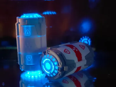Crick Led Mech Mech Core (Remote Control Waterproof LED Lamp) - Free 3D Print Model ...