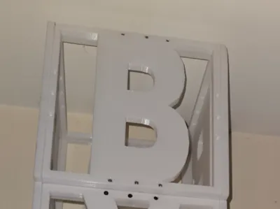 Letter boxes B-A-B-Y