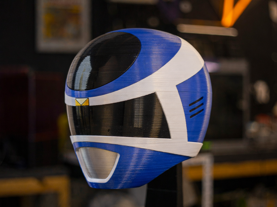 Power Rangers in Space Blue Ranger Helmet AMS