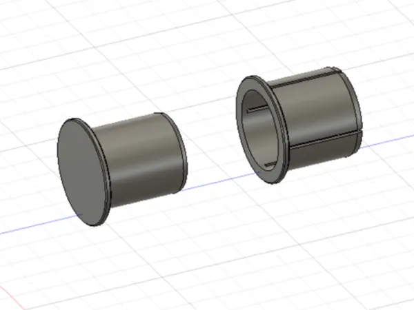 Connecteur cylindrique 30x30 mm
