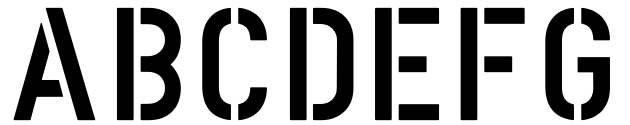 Miniatura 1 do modelo 3D 双字体字母+数字喷漆模板（DIN&现代极简式）——适合木工、DIY、喷涂等