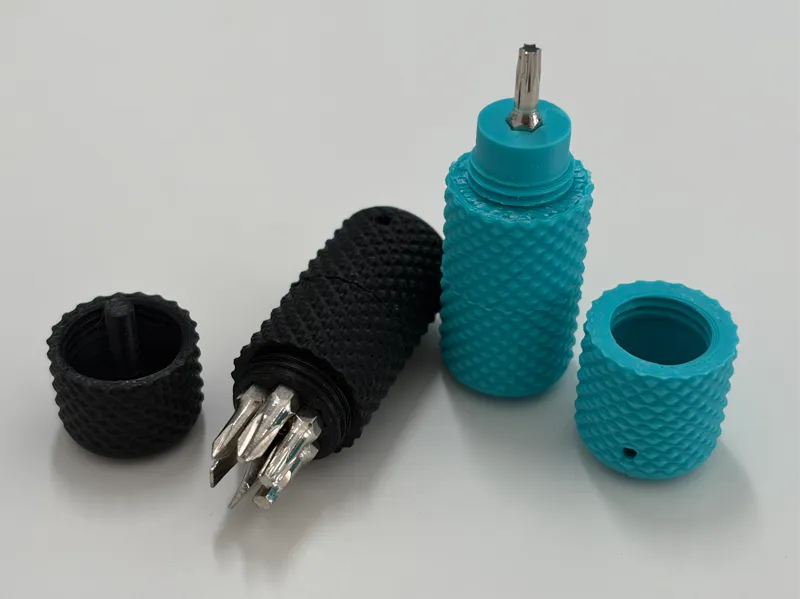 Mini Screwdriver Keychain for 4mm bits