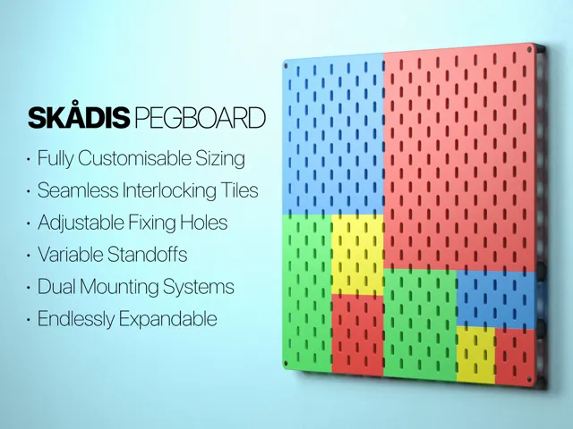 Fully Customisable Skadis Pegboard Generator