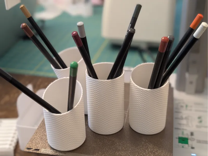 Pencil Holder Knurled 4 Versions