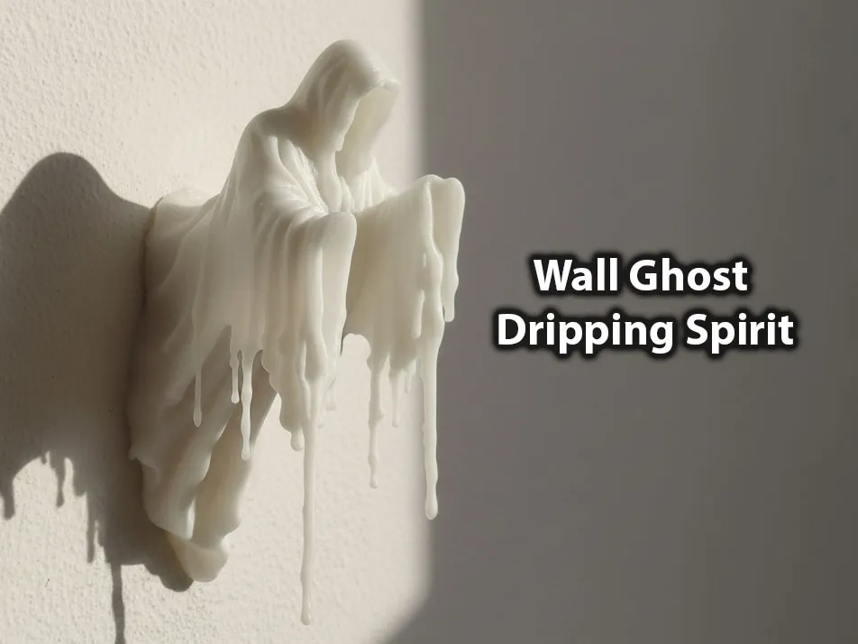 Wall Ghost – Dripping Spirit Halloween Decoration - Free 3D Print Model ...