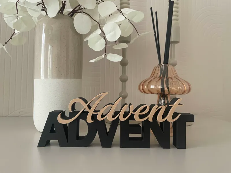 Advent Advent | Schriftzug
