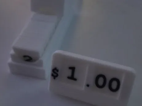 Swappable Price Tag (with Storage Tray)
