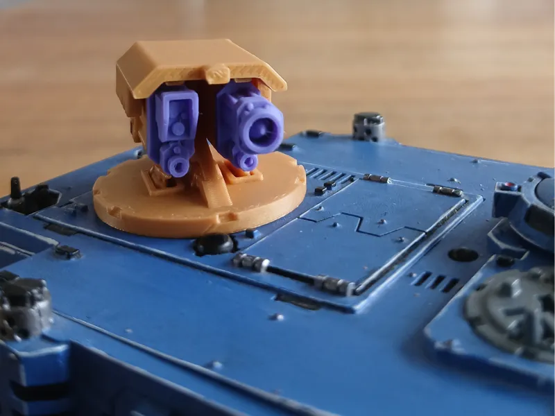 Proxy missile launcher and stormbolter for Rhino