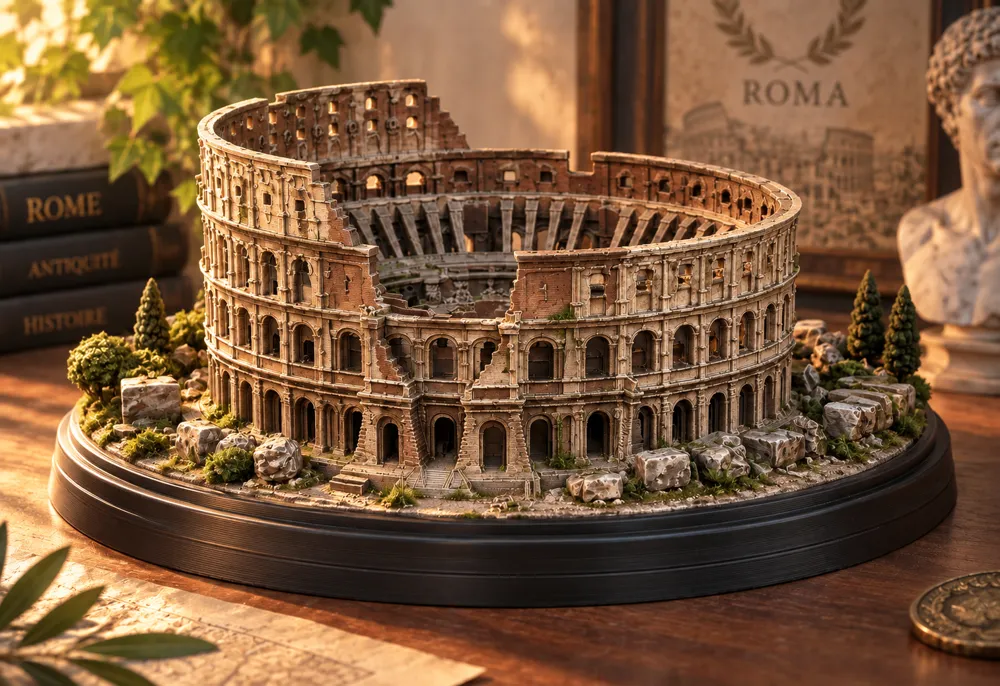 Roman Colosseum Diorama – Ancient Rome Landmark - Free 3D Print Model ...