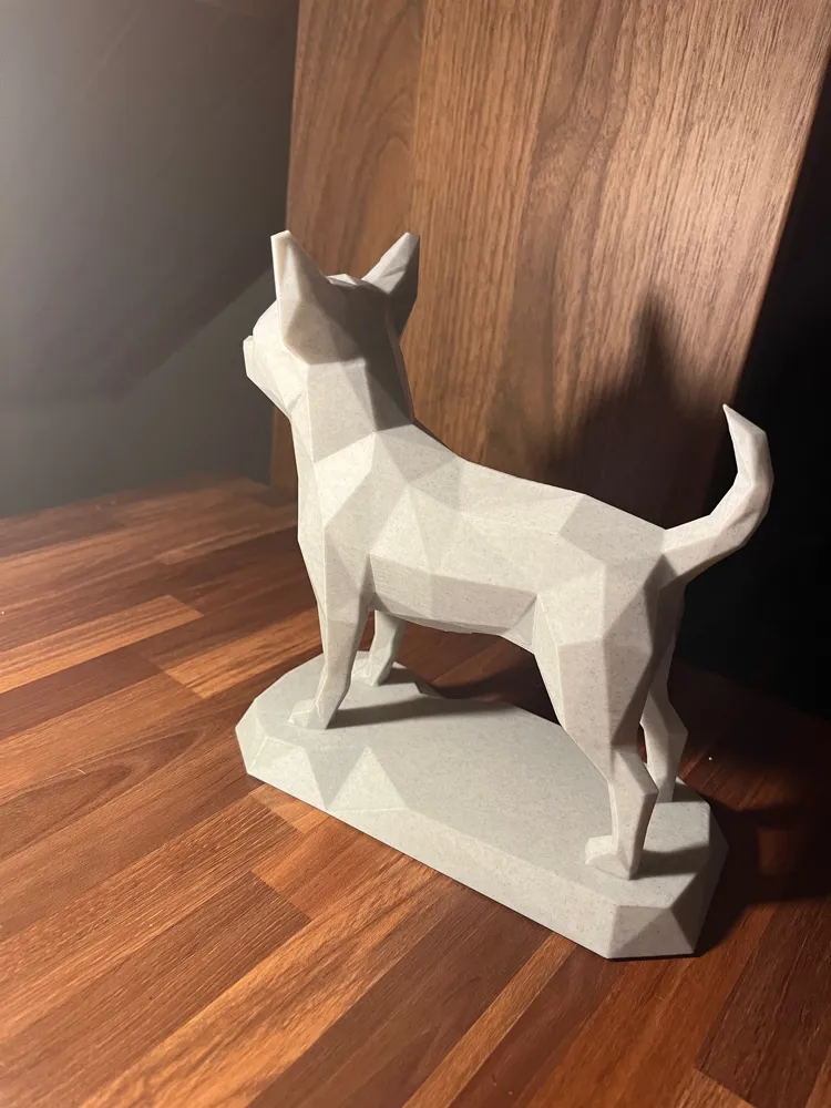 Cute Dog Low Poly - Free 3D Print Model - MakerWorld
