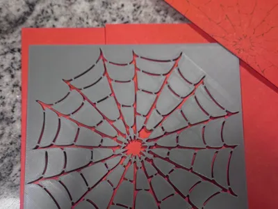 Spider Web Stencil