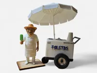 Figurine marchand de glaces mexicain « Paletero » — photo 1