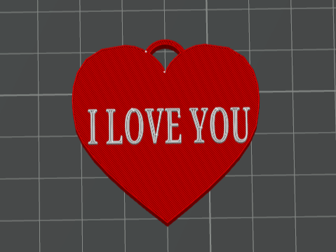 Keychain I love You