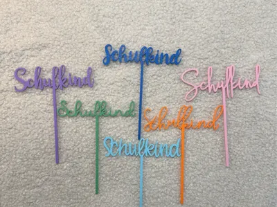 First Grader Caketopper, 6 Designs for School Enrollment