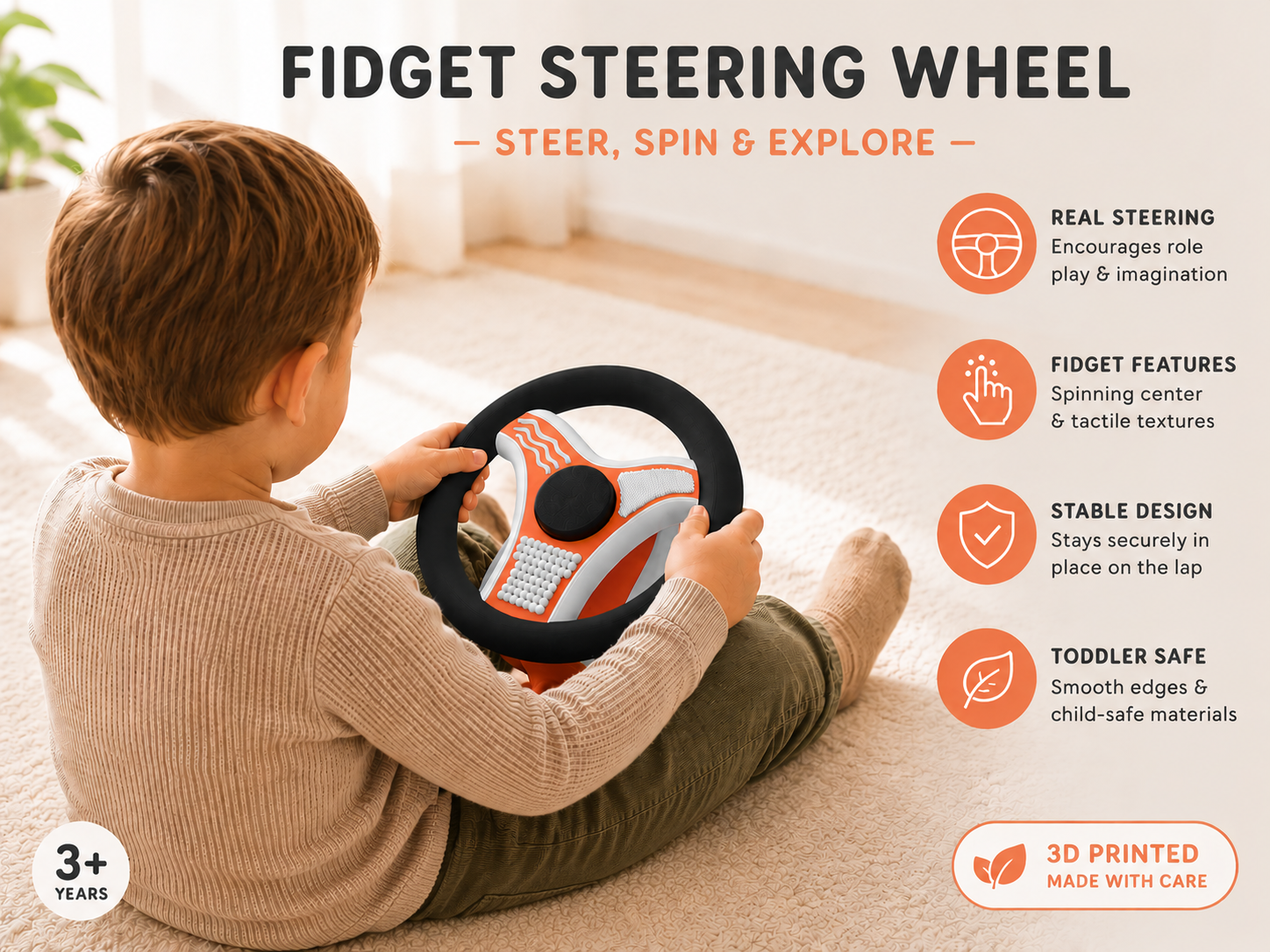 Fidget Steering Wheel Toy