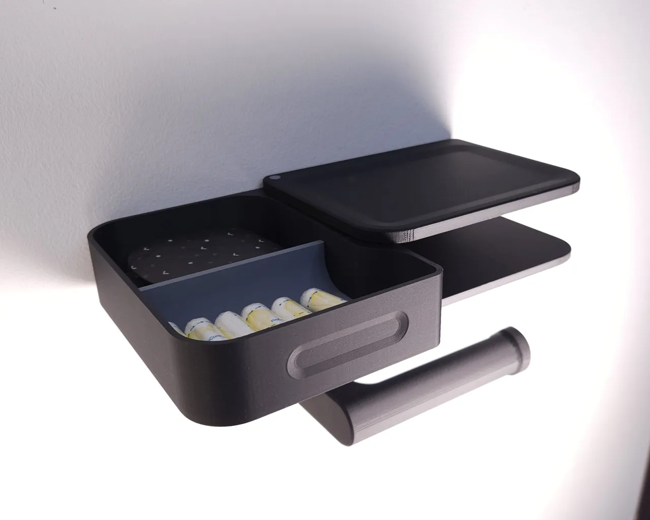 Compartment Toilet Paper Holder view 2