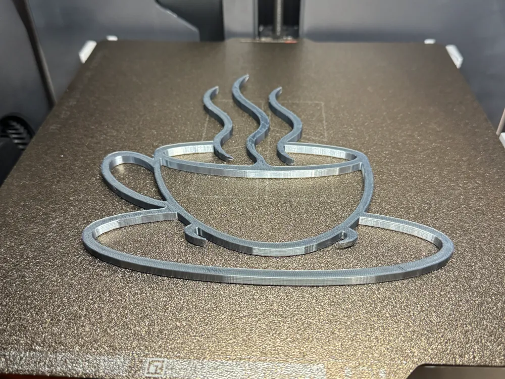Cuadro decorativo en 3D: Coffee w/ Steam Wall Art. Referencia del modelo original.