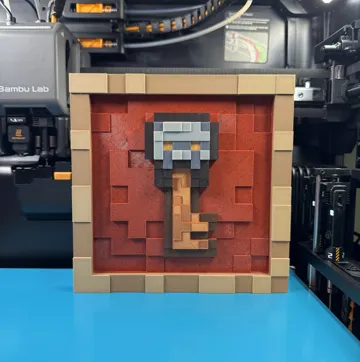 Marco decorativo: Trial Key - Minecraft Item Frame — vista de referencia 3