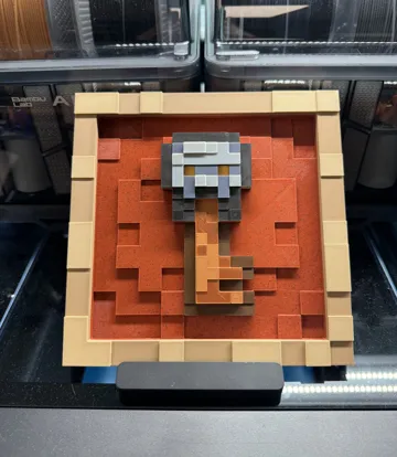 Marco decorativo: Trial Key - Minecraft Item Frame — vista de referencia 5