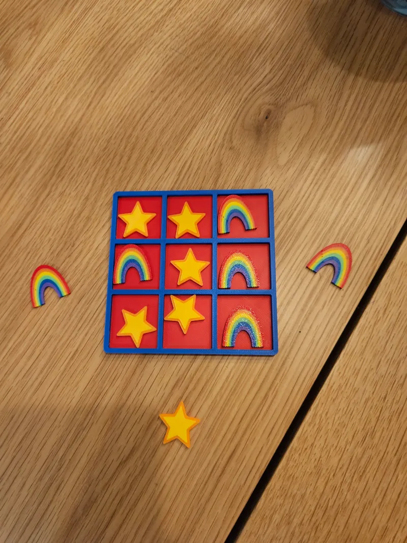 tic tac tor rainbow