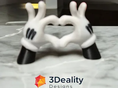 Mickey mouse love sign