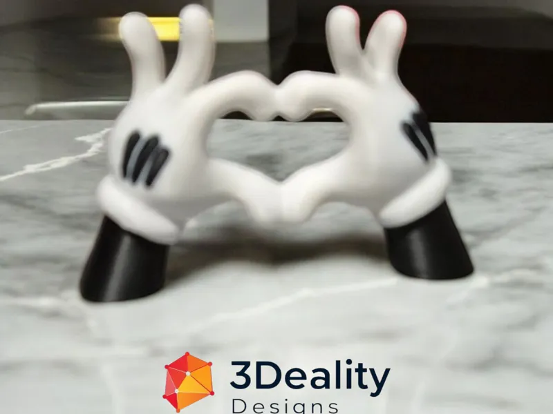 Mickey mouse love sign