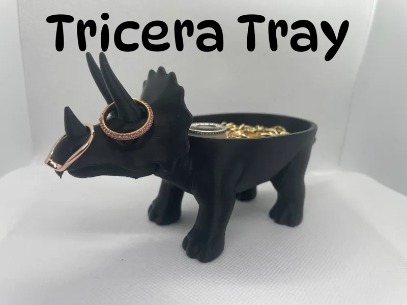 TriceraTray – Dinosaur Jewelry Organizer