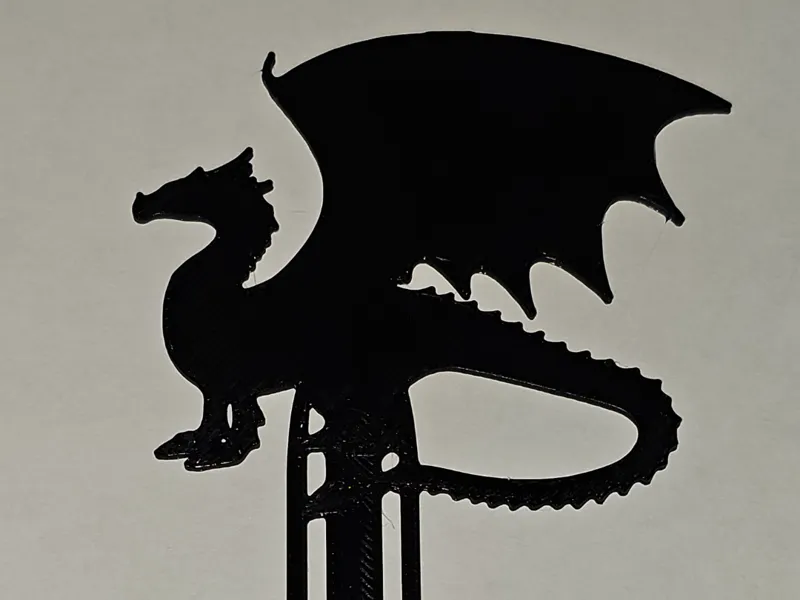 Simple Dragon Bookmark - Commercial Use