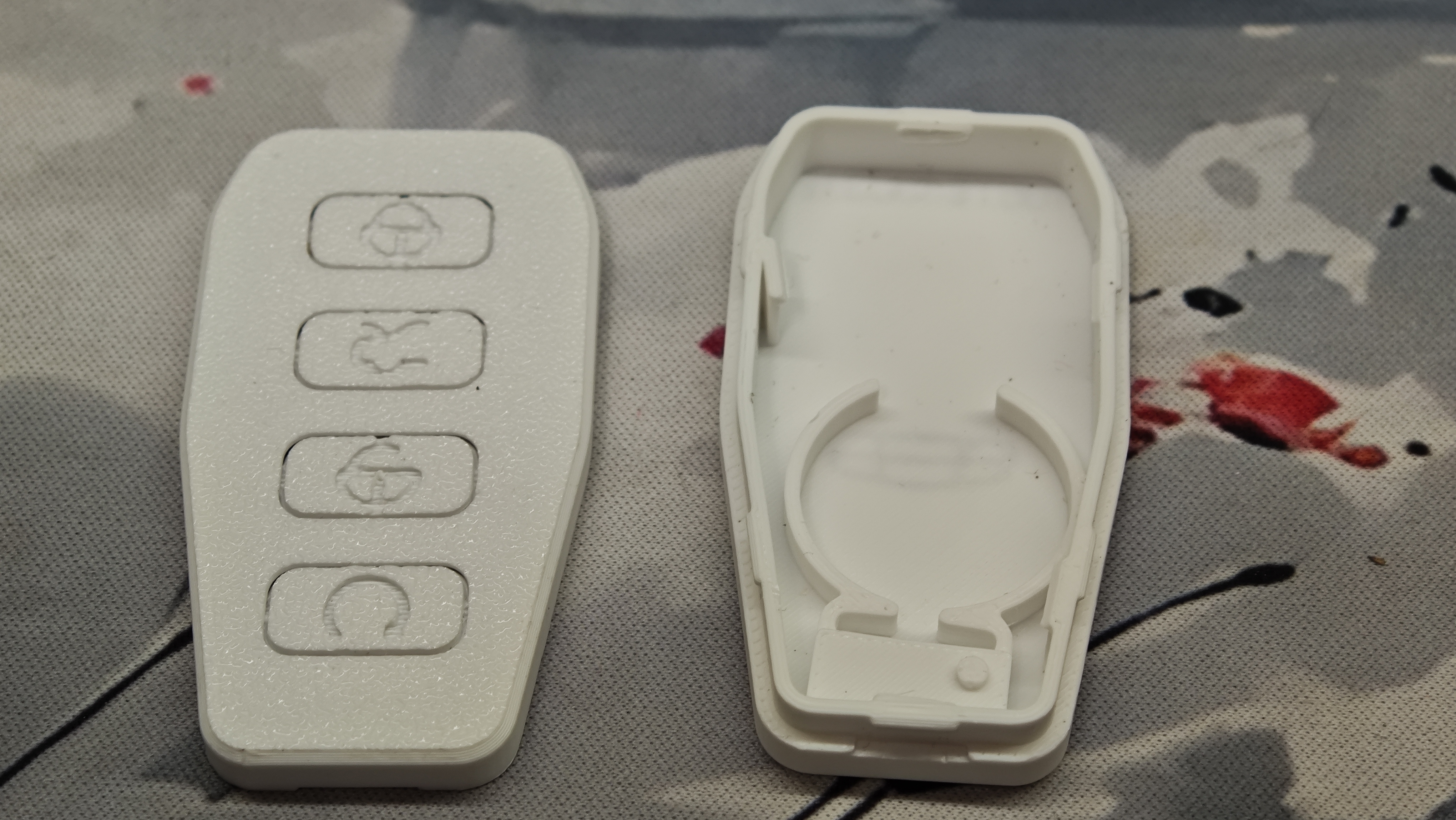 Miniatura 4 do modelo 3D 吉利汽车钥匙外壳