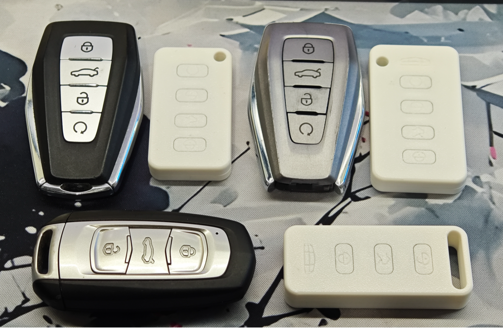 Miniatura 6 do modelo 3D 吉利汽车钥匙外壳