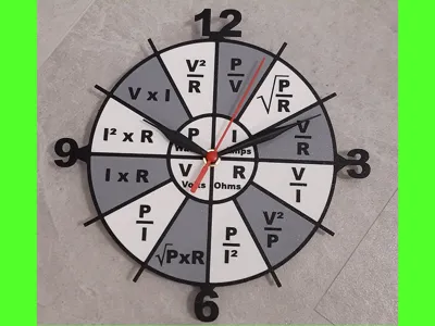 Ohm's Law Wall Clock