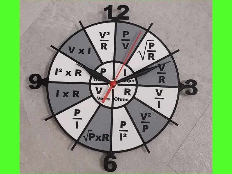 Orologio da parete - Legge di Ohm