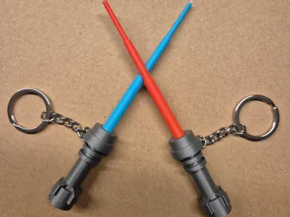 Lightsaber Keychain notLego bricks (Retractable)