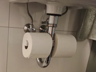 Toilettenpapier Halterung Siphon Waschbecken 32mm