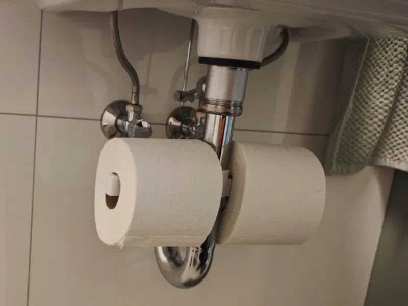 Toilettenpapier Halterung Siphon Waschbecken 32mm