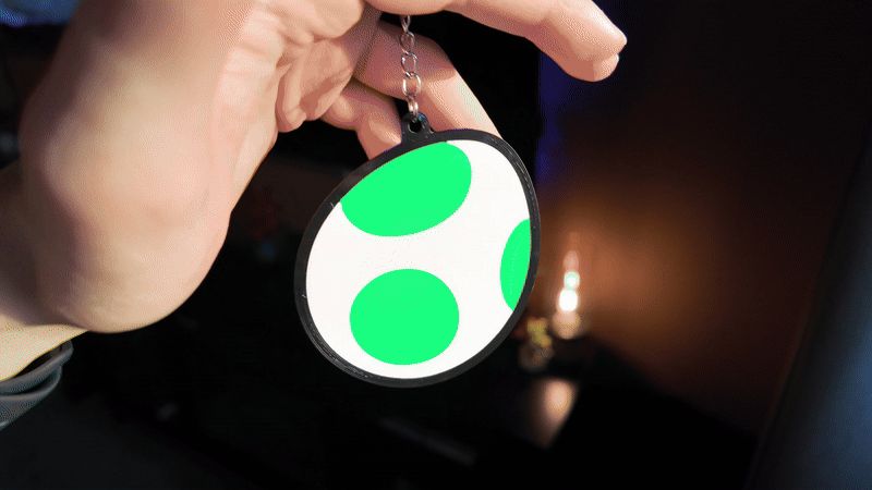 Yoshi Egg Keychain (multicolor)