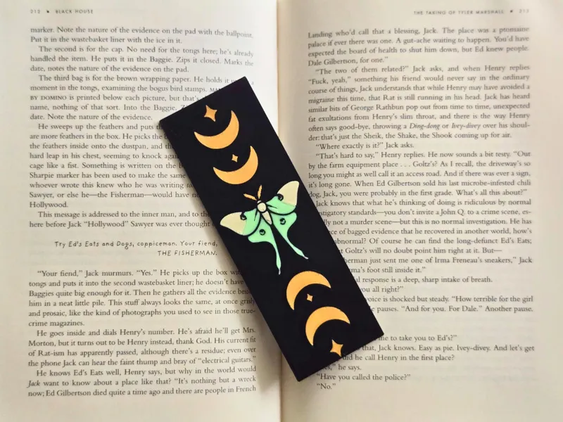Lunar Moth Bookmark